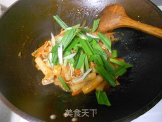 Kimchi Fried Rice Cake recipe