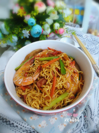 Fried Instant Noodles recipe