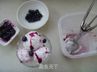 Wonderful Taste---blueberry Yogurt Ice Cream recipe