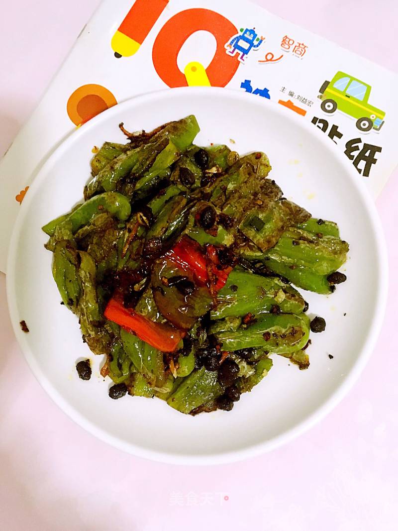 Stir-fried Green Peppers with Tempeh recipe