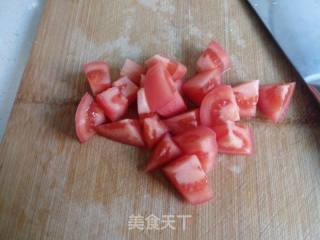 Scrambled Eggs with Cucumber and Tomato recipe