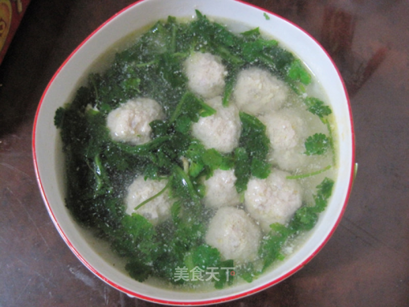 Chrysanthemum Meatball Soup recipe