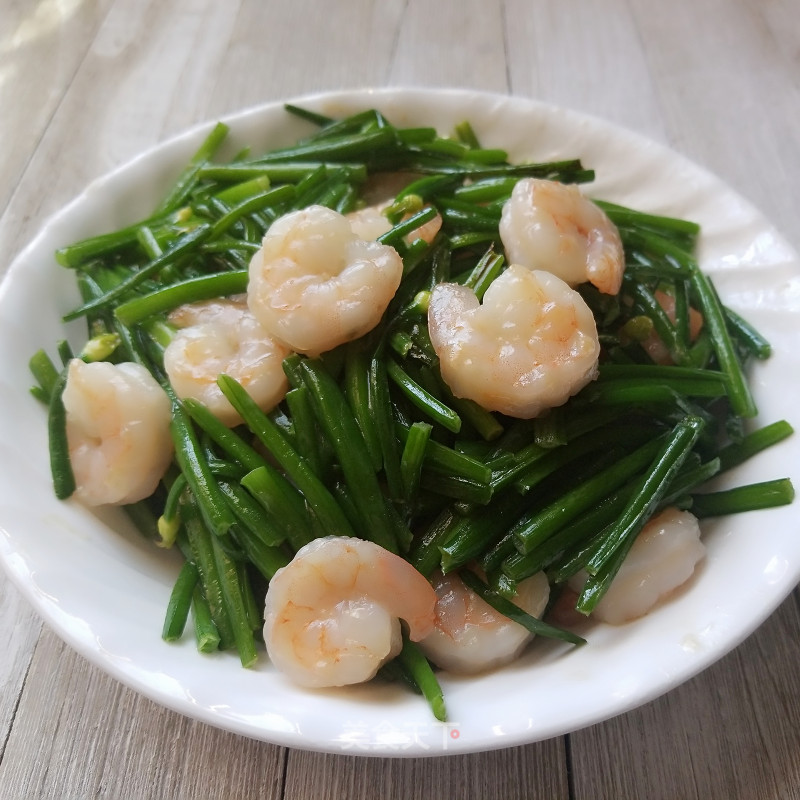 Stir-fried Chives with Shrimp recipe