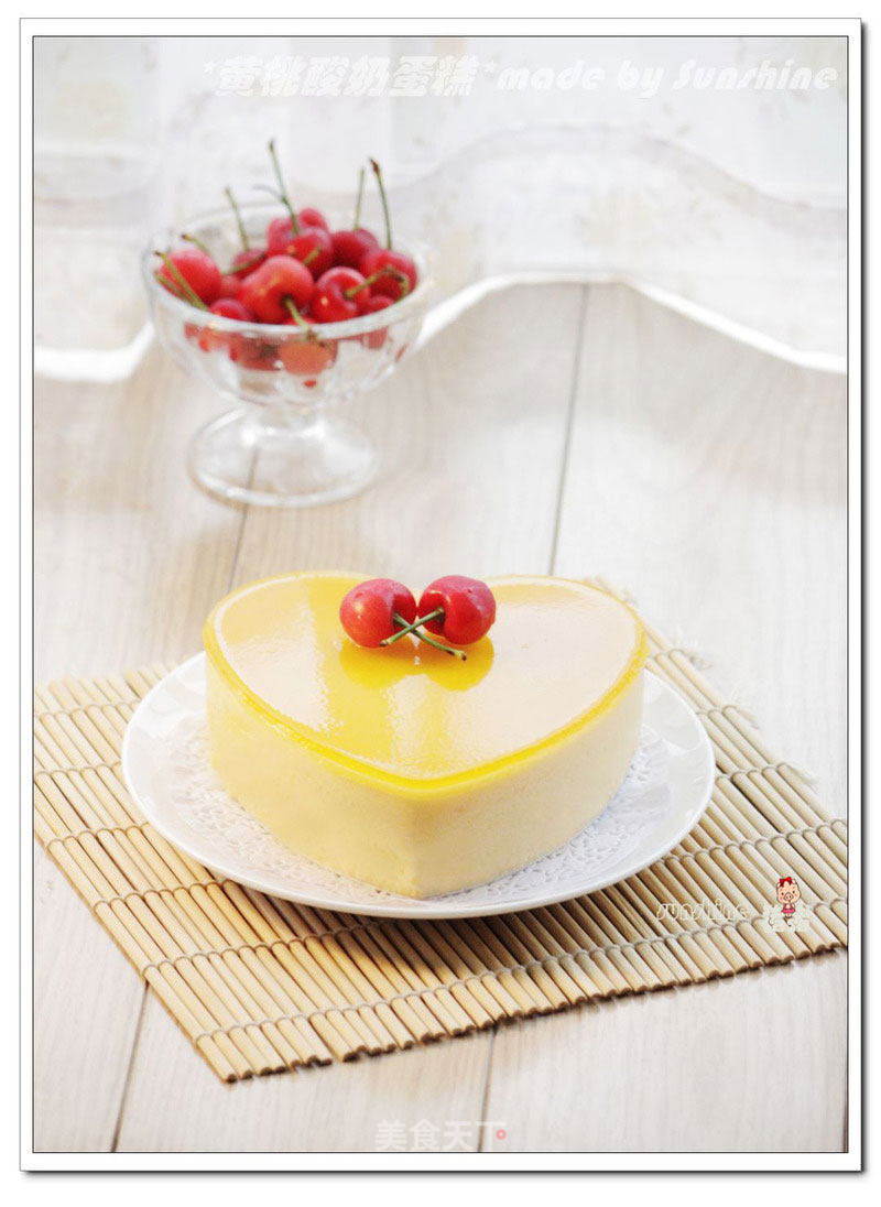 Mousse Cake without Whipped Cream--------yellow Peach Yogurt Cake recipe