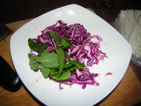 Purple Cabbage with Mint recipe