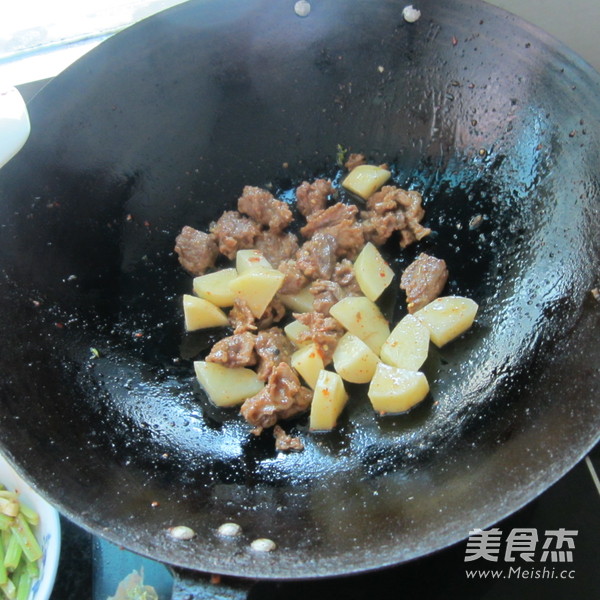 Green Pepper Sirloin and Roasted Potatoes recipe