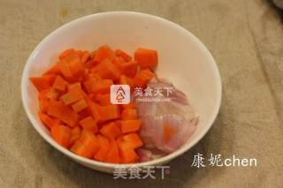 #aca烤明星大赛# Pumpkin and Shrimp Baked Rice recipe