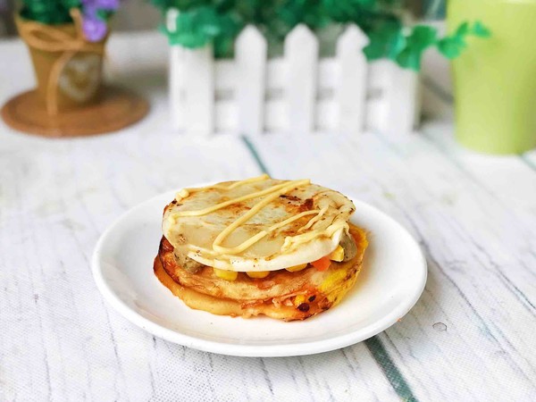 Egg Waffle Burger recipe