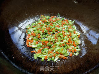 Fried Rice with Mushroom, Rape and Egg recipe