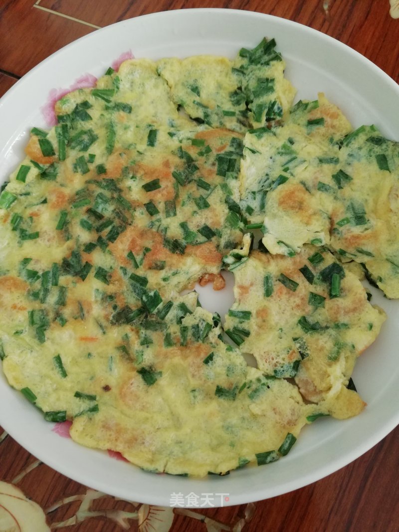 Leek and Dried Shrimp Omelette recipe