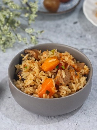 Pumpkin Chicken Drumstick Rice recipe