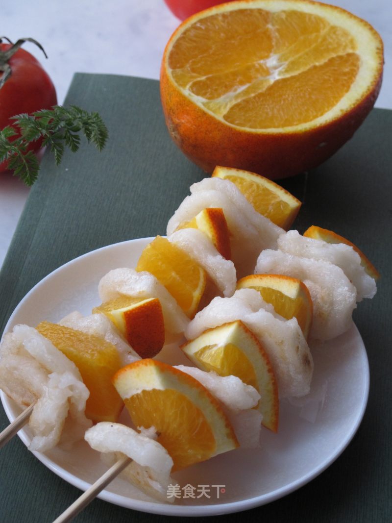 Pan-fried Glutinous Rice Cake with Orange Flavor-the Taste of Memories recipe