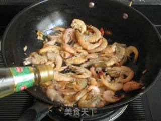 Stir-fried White Shrimp with Garlic Spicy recipe
