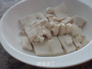 Steamed Tofu with Mustard and Minced Pork recipe