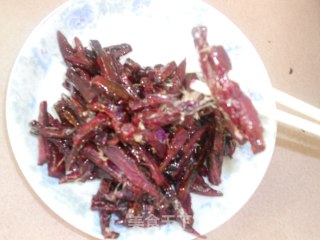 Candied Purple Sweet Potato Strips recipe