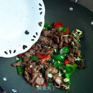 Stir-fried Beef with Seasoned Pepper recipe