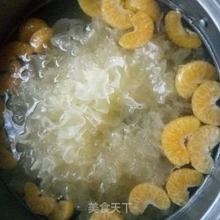#年味# White Fungus and Red Orange Soup recipe