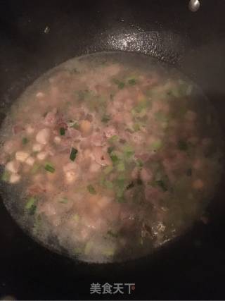 Double Diced Leeks Over The Water recipe