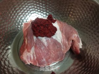 Red Glutinous Barbecued Pork# Oven美食# recipe