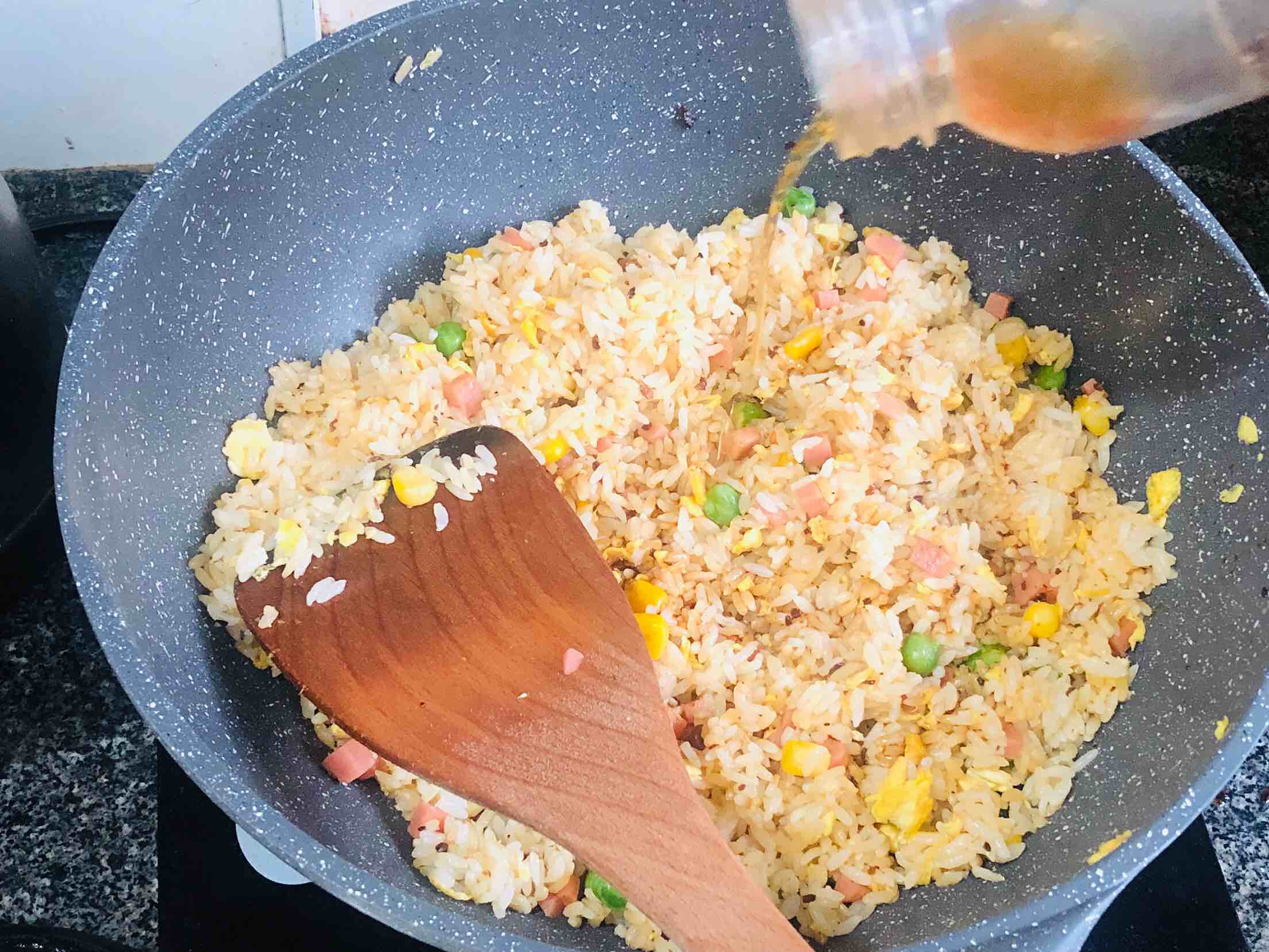 Fried Rice with Seasonal Vegetable and Matsutake Sauce recipe