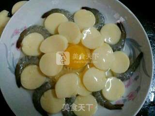 Steamed Shrimp with Silken Tofu recipe