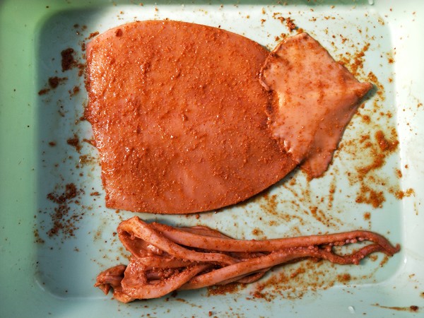 Secret Spicy Grilled Squid recipe
