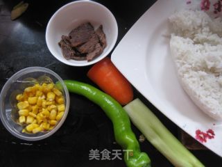 Corn Beef Fried Rice recipe