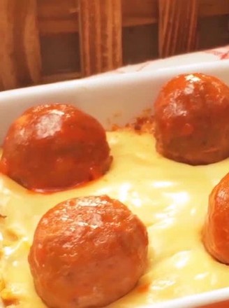 "miss Shan|cheese Meatball Baked Rice" recipe