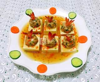 Pearl Shrimp Ball Tofu Treasure Box recipe