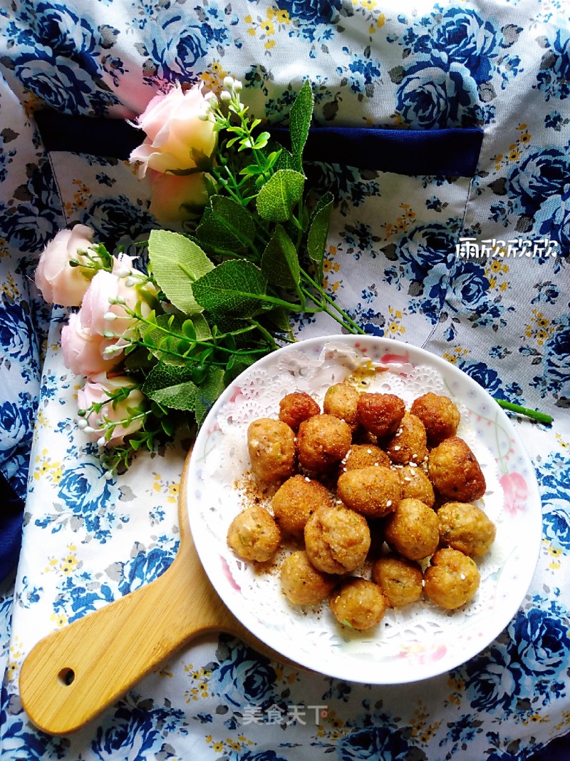 Dried Fried Fish Balls recipe