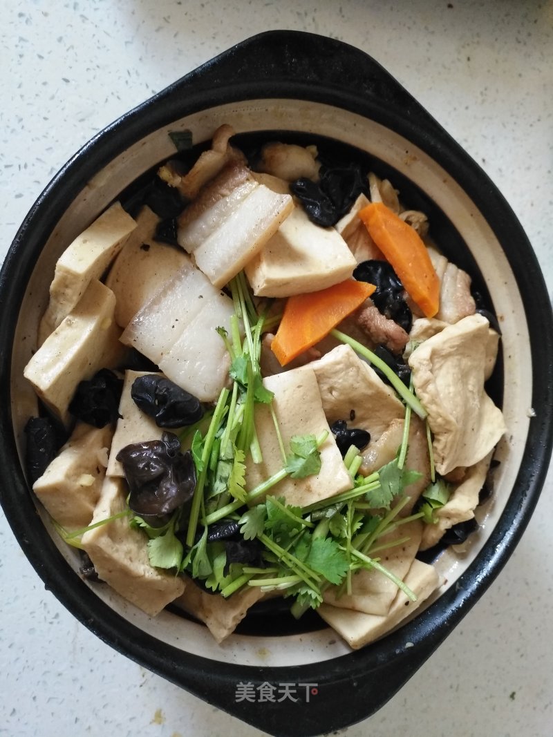 Pork Belly Chiba Tofu in Clay Pot recipe