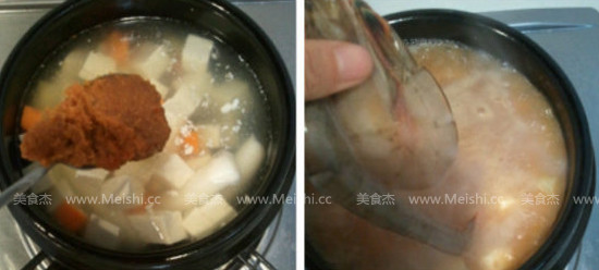 Rice Cake Miso Soup recipe