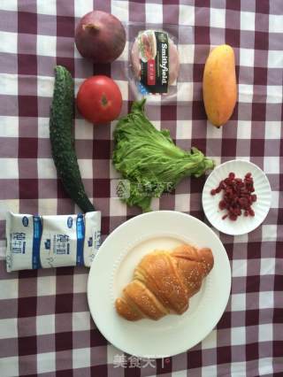 Croissant Sandwich for Nutritious and Healthy Breakfast recipe