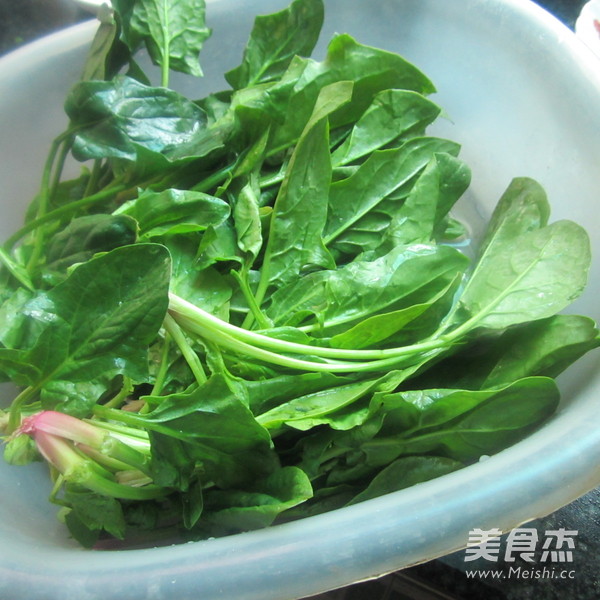 Fermented Bean Curd Mixed with Spinach recipe