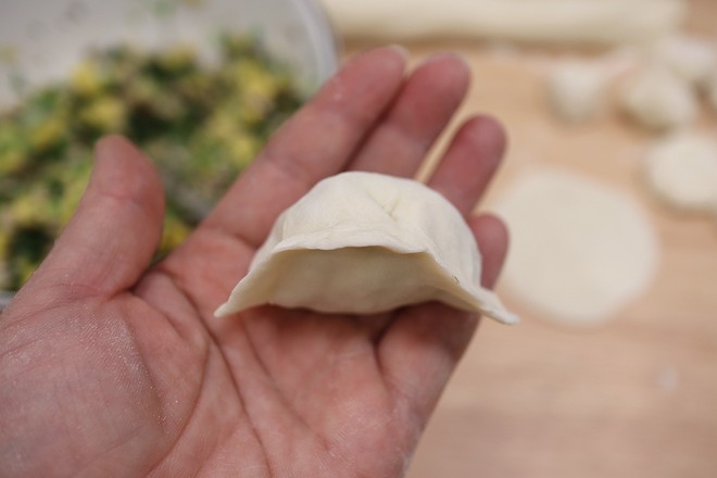 Egg, Shiitake, Rape Dumplings recipe