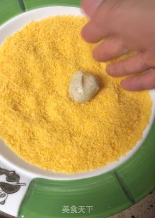 Fried Glutinous Rice Eggshell Balls recipe