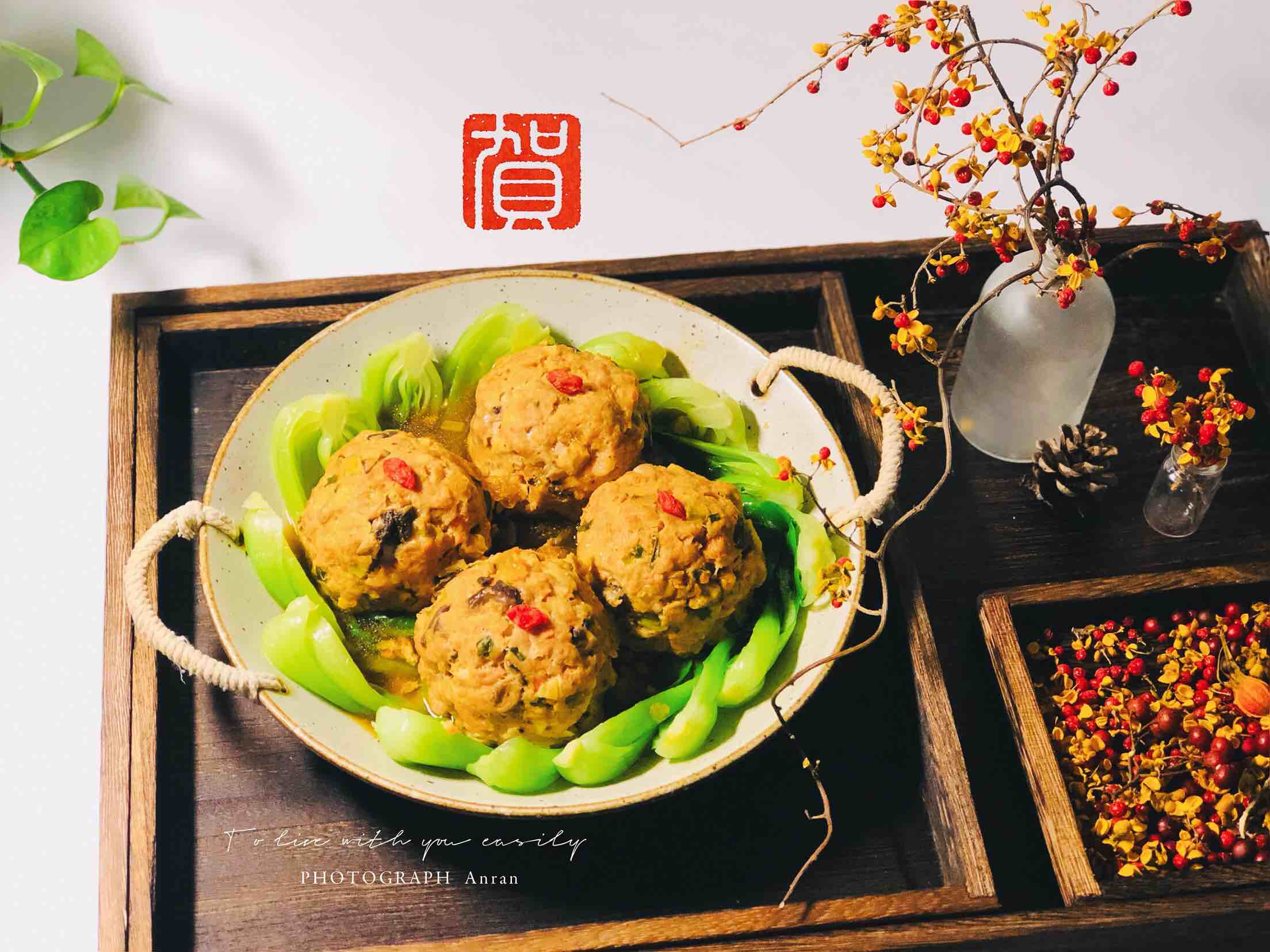 New Year's Eve Dinner of Four Happiness Balls recipe