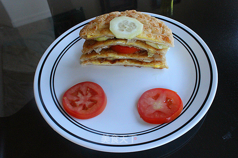 Egg Stuffed Burger recipe