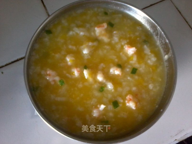 Pumpkin Shrimp Congee recipe