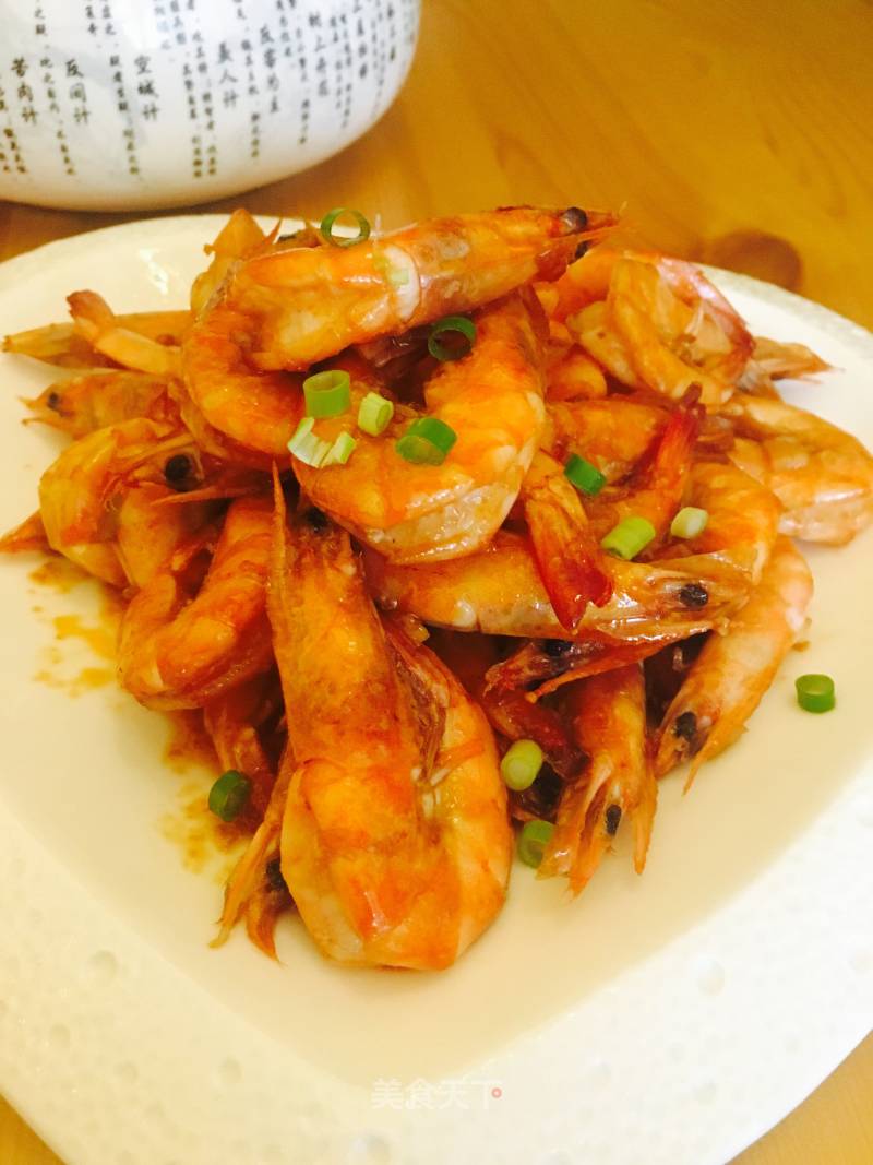 Braised Open Back Shrimp in Oil recipe