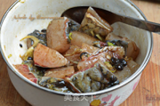 Steamed Fish Cubes with Tempeh recipe