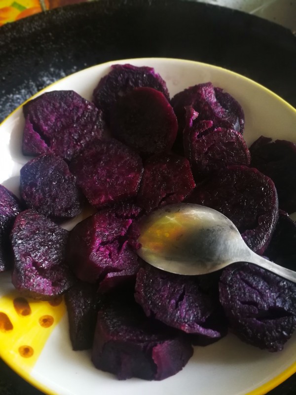 Purple Sweet Potato Glutinous Rice Cake recipe