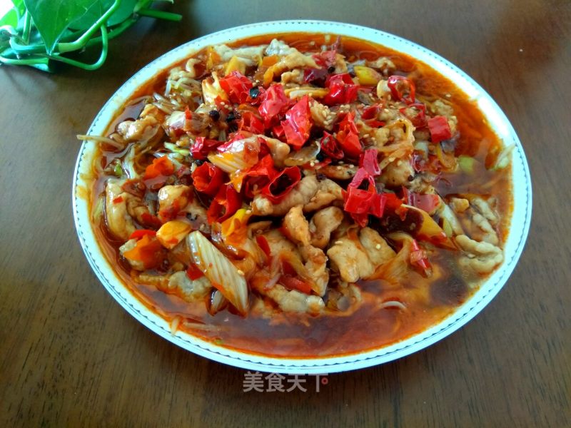 Poached Pork with Bean Sprouts and Vegetables recipe