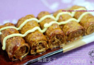 Beancurd Meat Roll recipe