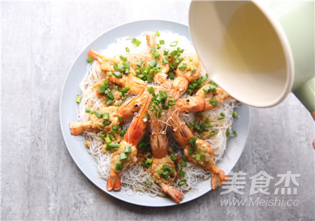 [delicious Best Partner] Steamed Prawns with Garlic Vermicelli recipe