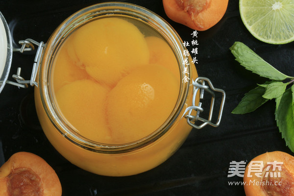 Canned Yellow Peach with Rock Sugar recipe