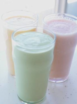 Large Collection of Peach, Mango and Avocado Smoothies