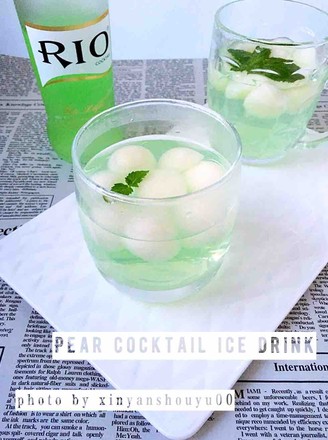 Honey Pear Cocktail Ice Drink recipe