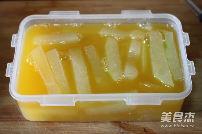 【winter Melon Strips with Orange Juice】 recipe