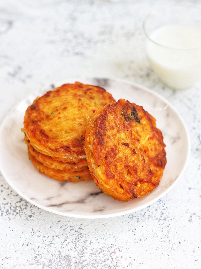 Breakfast Kimchi Potato Pancakes recipe